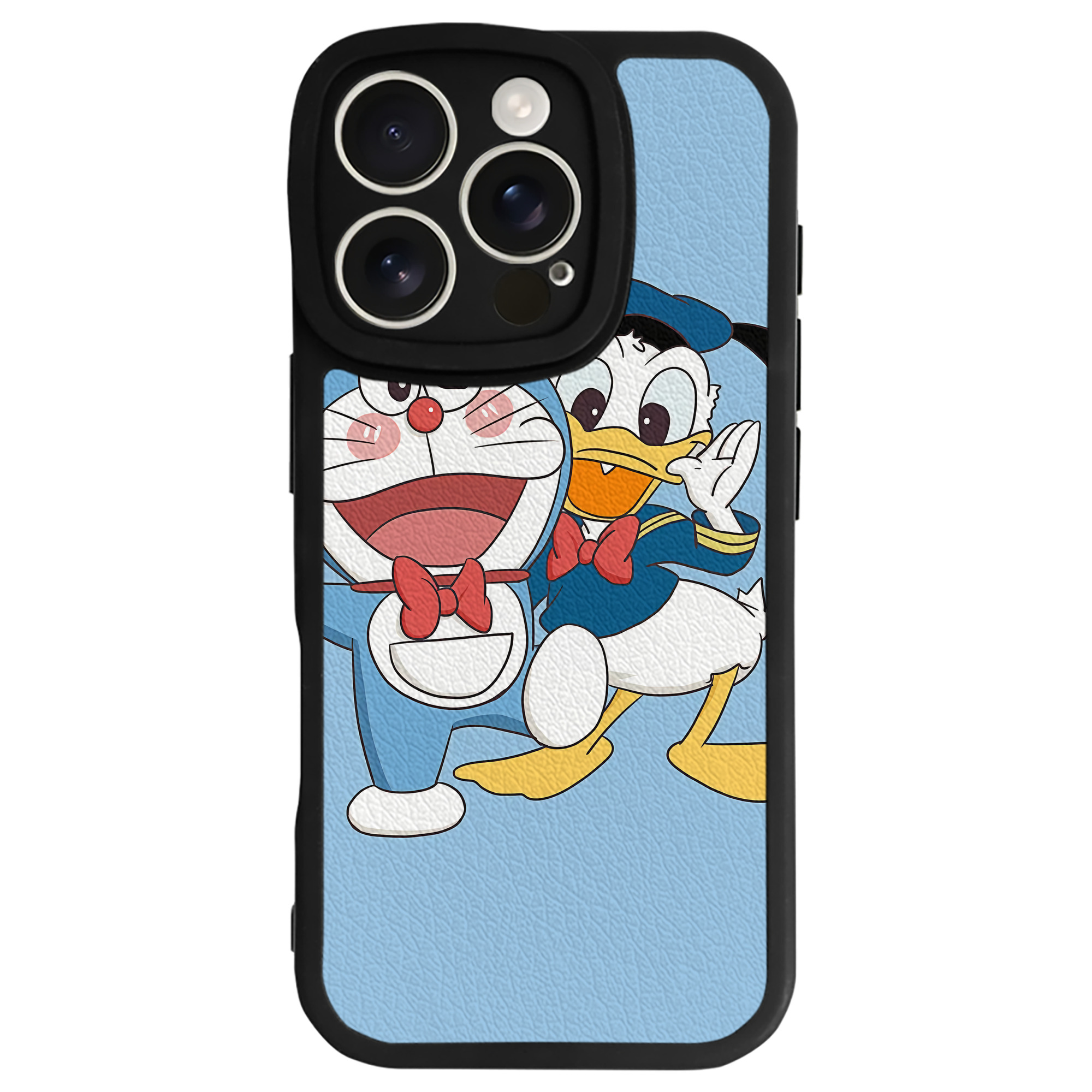 （画像用） ドラえもん Doraemon 【iPhone 16シリーズ対応】シリコンスマホケース（レザー調） 材質：シリコン